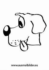 Hundekopf Ausmalbild Hund Seitenansicht Ausmalen Kostenlosen Dein sketch template