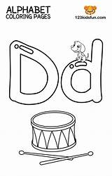 123kidsfun Colored Drum Abc Kindergarten Artykuł Teach sketch template