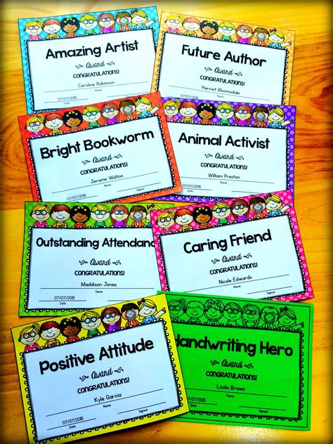 printable printable    year awards  students