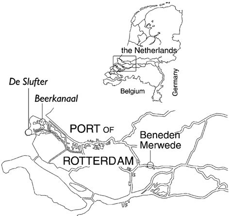 locations   beerkanaal bk  beneden merwede river bmr  scientific diagram