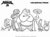 Panda Fu Kung Coloring Printable Pages Colouring Characters Sheets Tigress Po Kids Printables Choose Board sketch template
