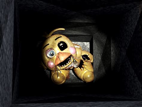 fnaf [withered toychica] in the air vent by christian2099 on deviantart