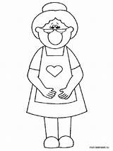 Grandma Coloring Pages Printable Birthday Color Happy Granny Grand Kids Colorings Print Recommended sketch template