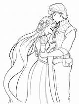 Coloring Pages Wedding Disney Rapunzel Printable Marriage Dress Drawing Princess Rocks Színez Color Book Getdrawings Getcolorings Tangled Couple Adult Sheets sketch template