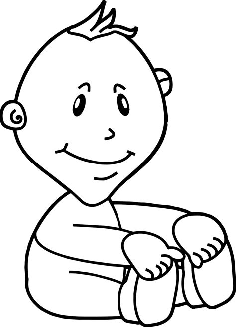 baby boy coloring pages png  file