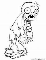 Coloring Cartoon Pages Zombie Printable sketch template