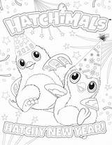 Coloring Year Happy Pages Hatchimals Overflows Cup sketch template