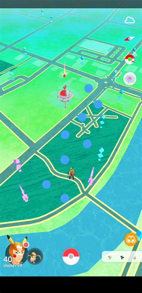 here whst pokemon go like in ingress its got the same and extra blue