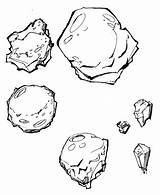 Asteroid Meteor Asteroids sketch template