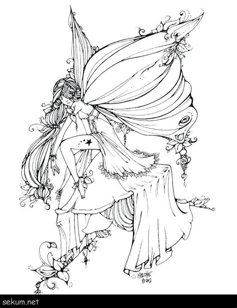 coloring pages ideas fairy coloring pages  adults dark tale hard