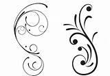 Scrolls Swirly Brusheezy Swirl Ornate Filigree sketch template