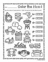 Blends Sheets Coloring Match Activity Prep Worksheets Grade Teacherspayteachers Kindergarten Digraphs English Literacy sketch template