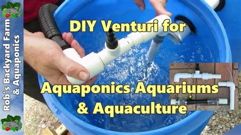 diy venturi   easy builds  aquaponics aquaculture