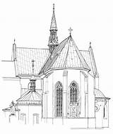 Monuments Krakow Sketches sketch template