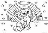 Ausmalbilder Wings Gattino Katzen Colorare Chaton Puppy Malvorlagen Katze Cool2bkids Drucken Ausmalen Ciel sketch template
