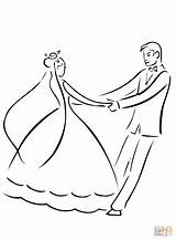 Wedding Coloring Dance Pages First Outline Supercoloring Printable Choose Board sketch template