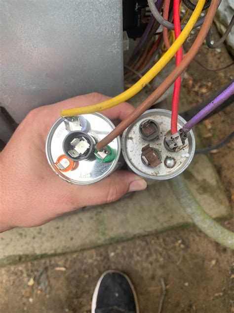goodman ac capacitor replacement  wiring configuration