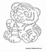 Detroit Coloring Tigers Pages Tiger Color Baby Library Clipart Line Comments sketch template