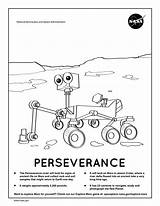 Perseverance Rover Coloring sketch template