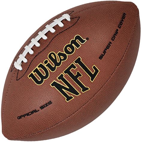 wilson nfl super grip composite american football ball official size tan ebay