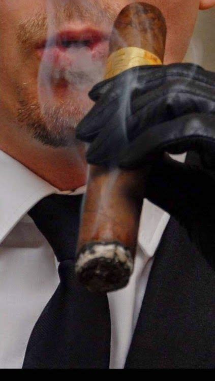Cigar Smoking Leather Men