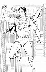 Superman Reeve Kent sketch template