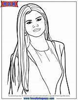Coloring Selena Gomez Pages Printable Colouring People Drawing Drawings Book Coloringhome Choose Board Popular sketch template