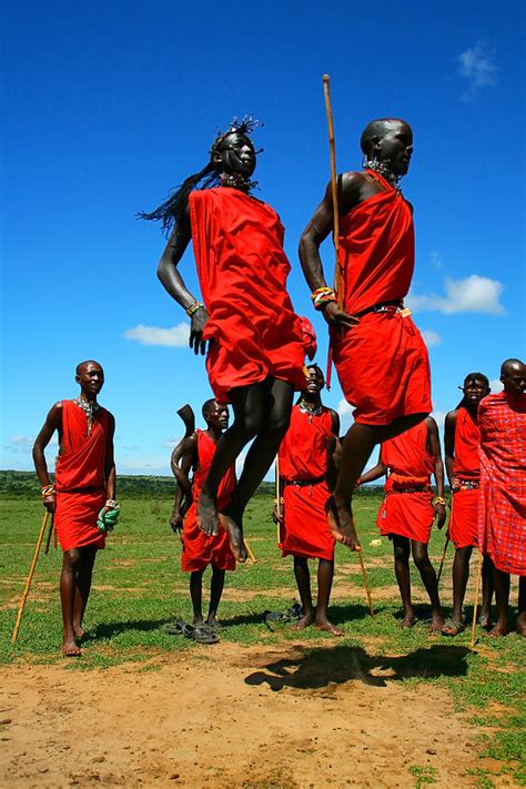 masai warrior dancing traditional dance photograph by anna om fine