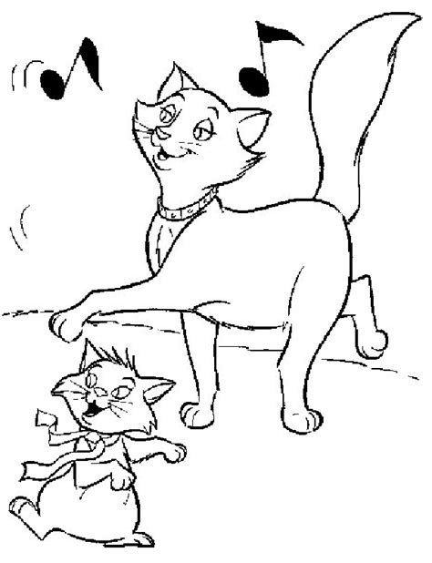 aristocats coloring pages coloring home
