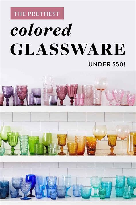 The Prettiest Colored Drinking Glasses Your Kitchen Needs On Amazon