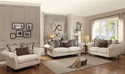vicarrage cream living room set  homelegance coleman furniture