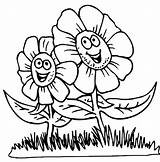 Flower Color Print Coloring Pages Printable Kids sketch template