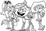 Loud House Coloring Casa Dei Drawing sketch template