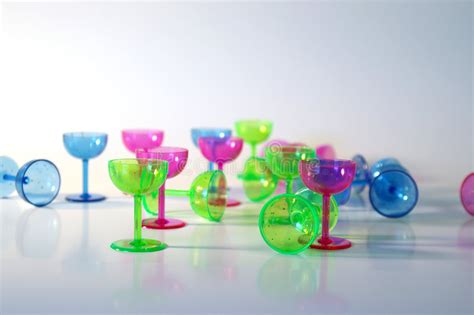 Colorful Glasses Stock Image Image Of Mini Goblet Pink 431331