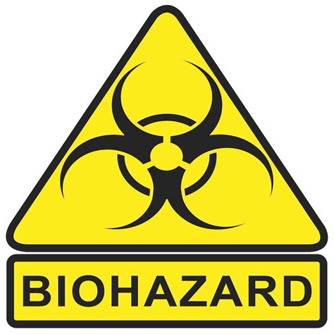 bio hazard label mm  mm walters medical