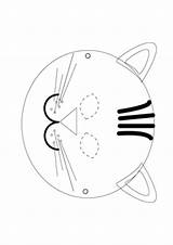 Katzenmaske Katzen Maschera Gatto Maske Tiermasken Katze Ausmalbild Dacolorare Hellokids Masken Nokuruncocuklari Kindermasken Carnevale Ausmalbilder sketch template