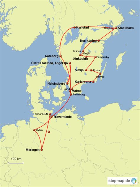 stepmap rundreise landkarte fuer europa