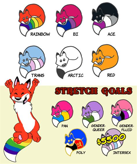 Lgbta Pride Foxes Enamel Pins By Tabbiewolf —kickstarter