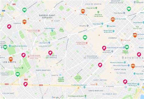 barcelona google map traista app