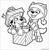 Paw Patrol Coloring Pages Christmas Kids Online Color Printable Getcolorings Gifts Print Troll Getdrawings Zuma Template sketch template