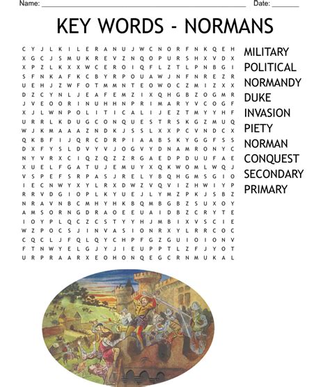 key words normans word search wordmint