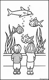 Vissen Dieren sketch template