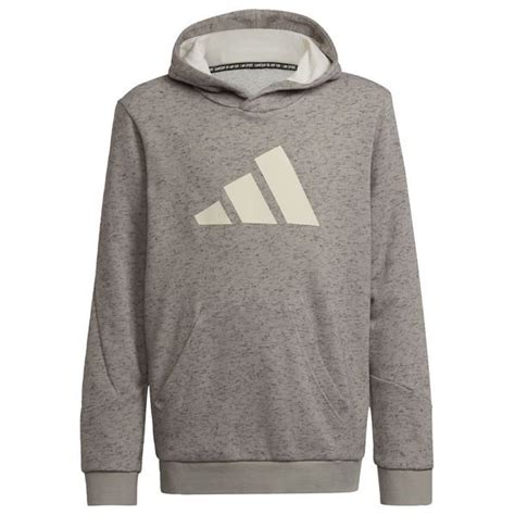 adidas hoodie future icons  stripes grey kids wwwunisportstorecom