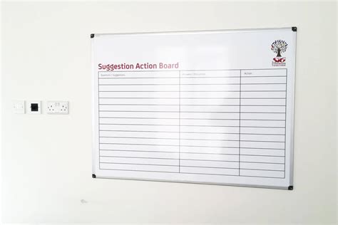 printed whiteboard