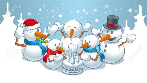 birthday snowman clipart cute   cliparts  images