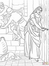 Coloring Rahab Spies Hides Verse Supercoloring Scriptures Divyajanani sketch template