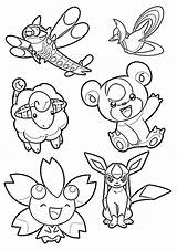 Coloring Pokemon Pages Eeveelutions Sheets Template Getdrawings sketch template