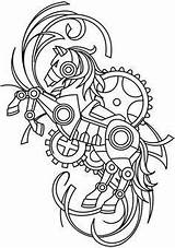 Steampunk Coloring Pages Embroidery Horse Urban Threads Designs Drawing Unique Awesome Books Coloriage Western Book Adulte Mania Mehndi Adult Animals sketch template