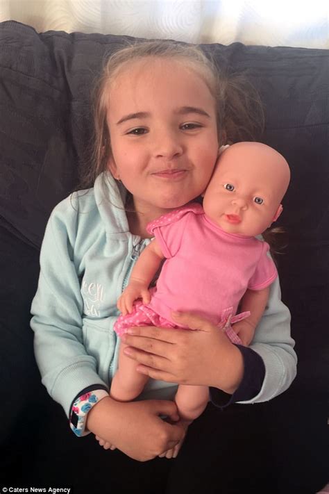 deaf nsw girl rceives doll who wears hearing aids daily mail online