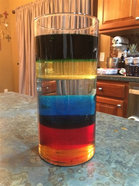 scrapping  christine adventures  homeschooling density science experiment